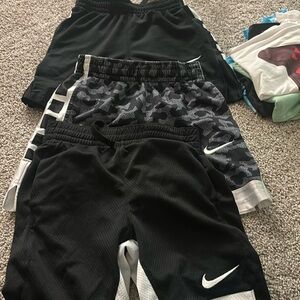 3 pairs black and white boys nike shorts size small